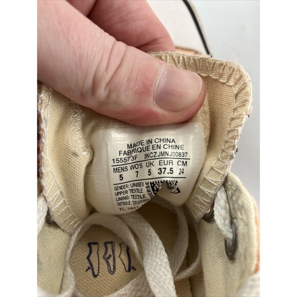 Converse Shoes Mens 5 Womens 7 Chuck Taylor All Star Low Sneakers 155573F Orange - Picture 7 of 9